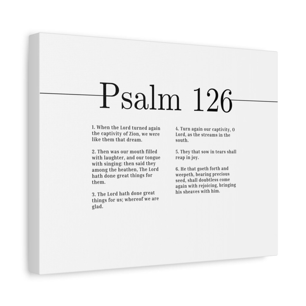 Scripture Canvas Great Things For Us Psalm 126 Christian Wall Art Bible Verse
